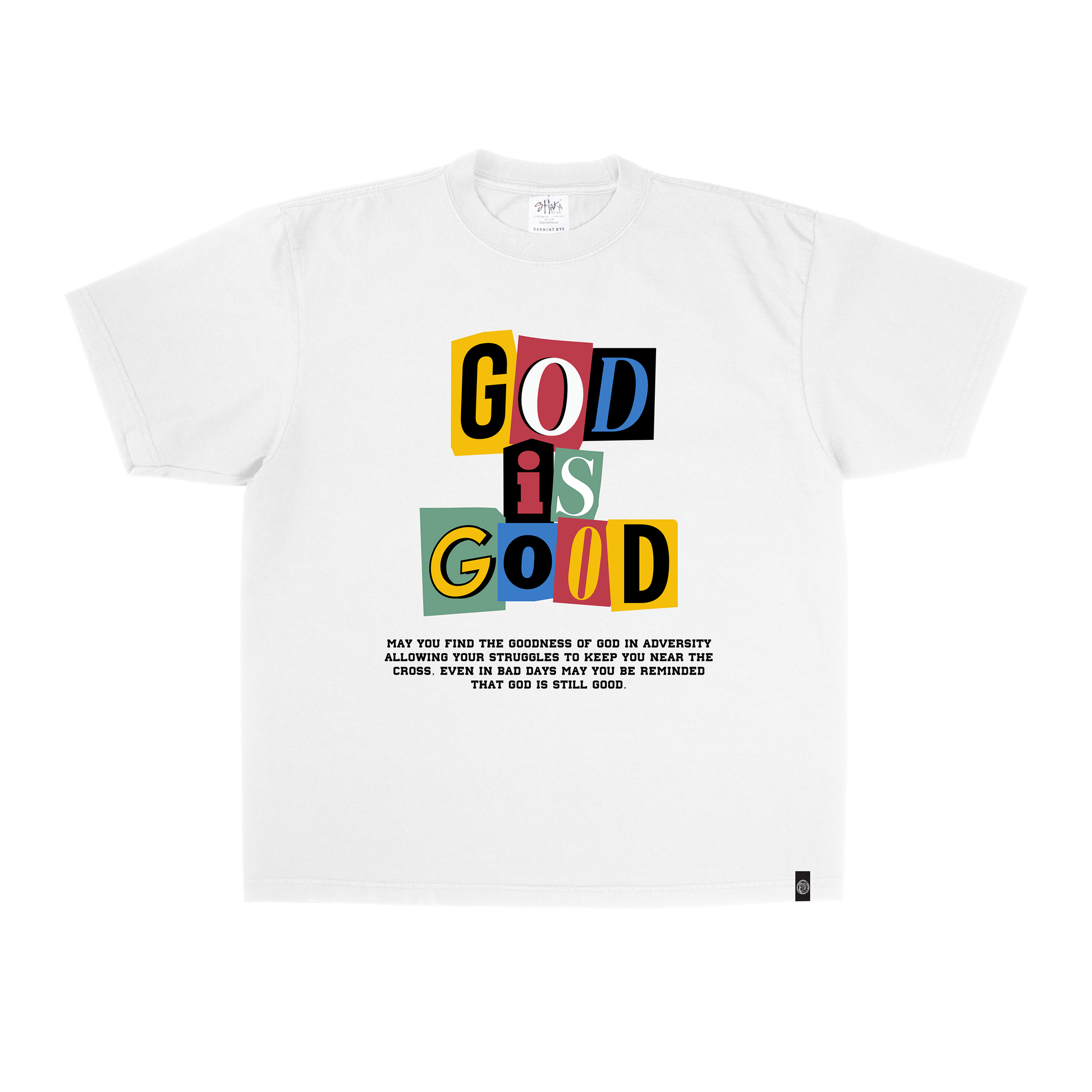 God Is Good Tee-White